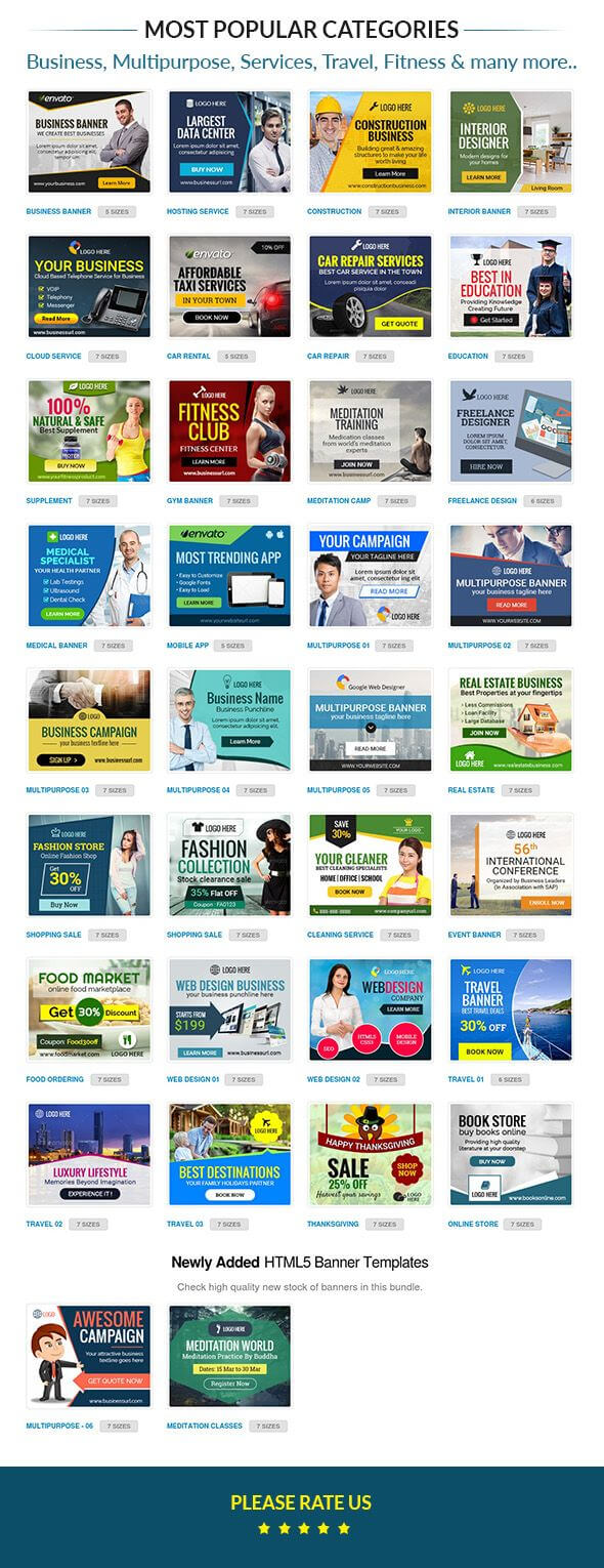 Jumbo Bundle V4 – 1400+ Animated Html5 Ad Banners In Google Intended For Animated Banner Templates