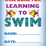 Kids Certificate For Learning To Swim | Swim | Learn To Swim Pertaining To Swimming Award Certificate Template