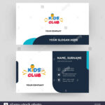 Kids Club, Business Card Design Template, Visiting For Your Inside Id Card Template For Kids