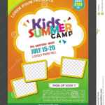 Kids Summer Camp Banner Poster Design Template For Kids Pertaining To Summer Camp Brochure Template Free Download