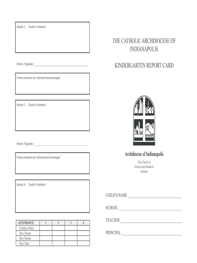 Kindergarten Report Card Template – Fill Online, Printable Throughout Kindergarten Report Card Template