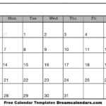 Ko Fi – Blank Printable Calendar Templates – Ko Fi In Blank Calander Template