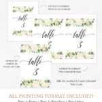 Kraft Table Numbers Template, F6 In Table Number Cards Template