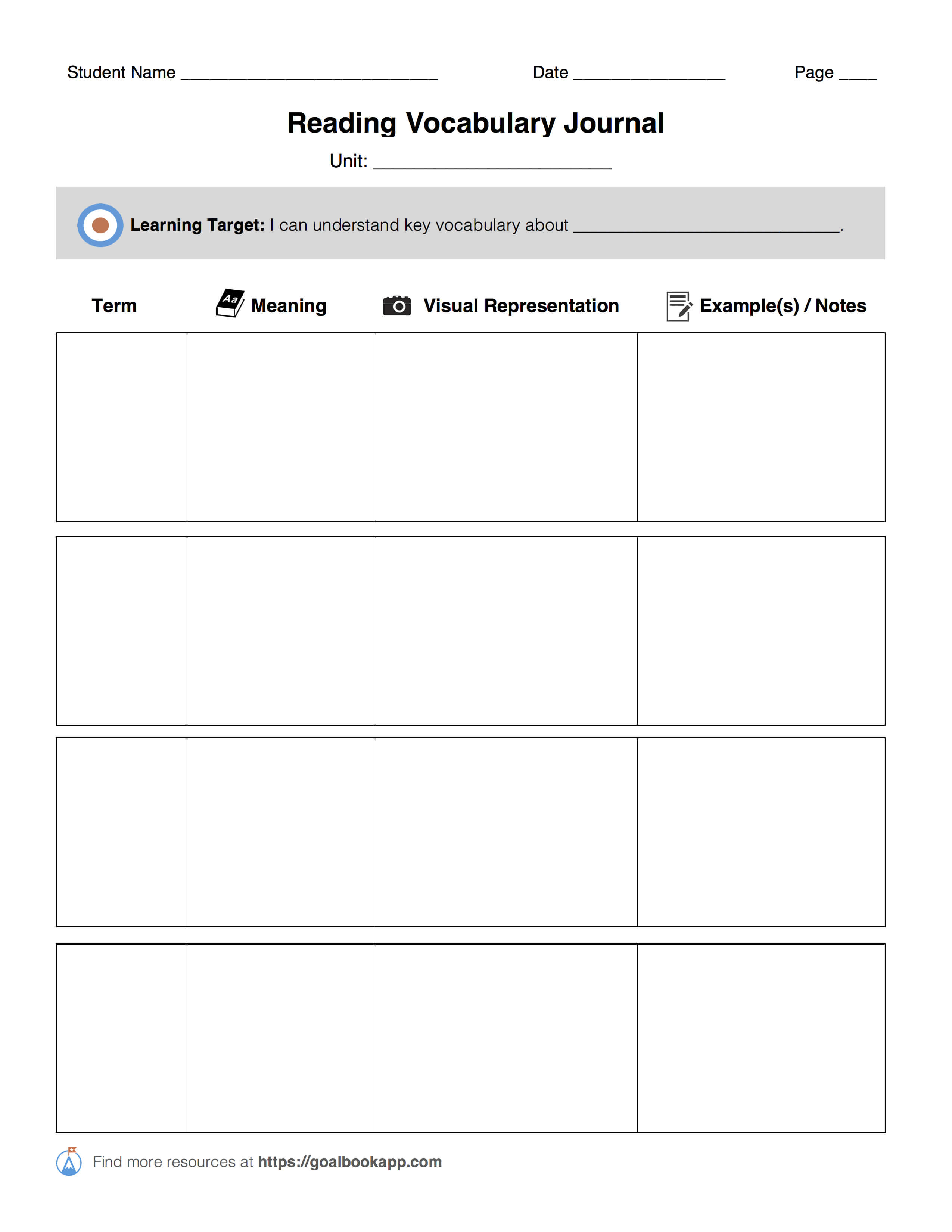 L.9 10.4 Determine Word Meaning | Language | 9 10Th Grade With Vocabulary Words Worksheet Template