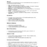Lab Report Format Doc | Environmental Science Lessons | Lab Intended For Science Experiment Report Template