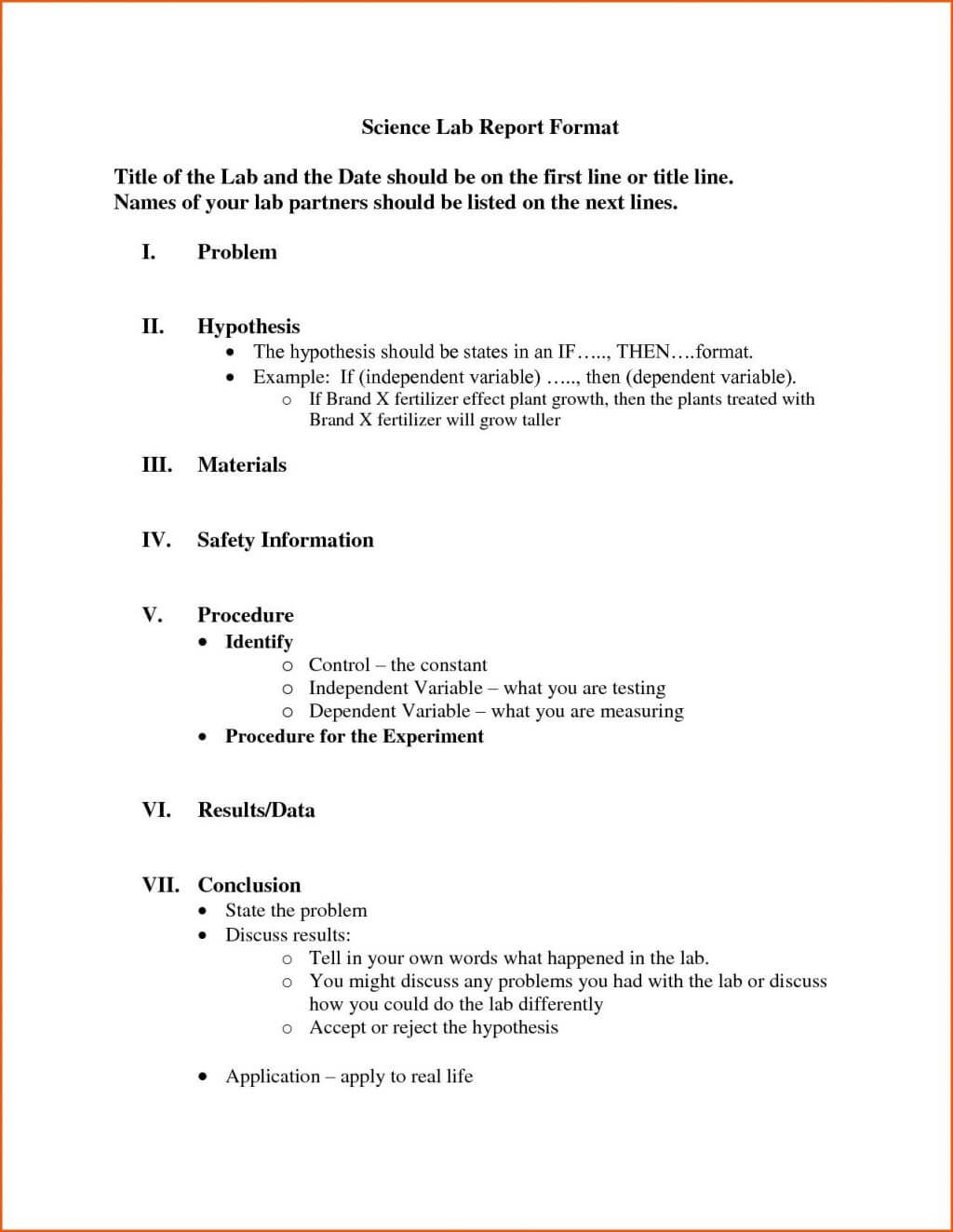 Lab Report Template Pdf Format Apa Word Physics College Within Lab Report Conclusion Template