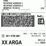 Label And Form Transactions Global Regarding Fedex Label Template Word