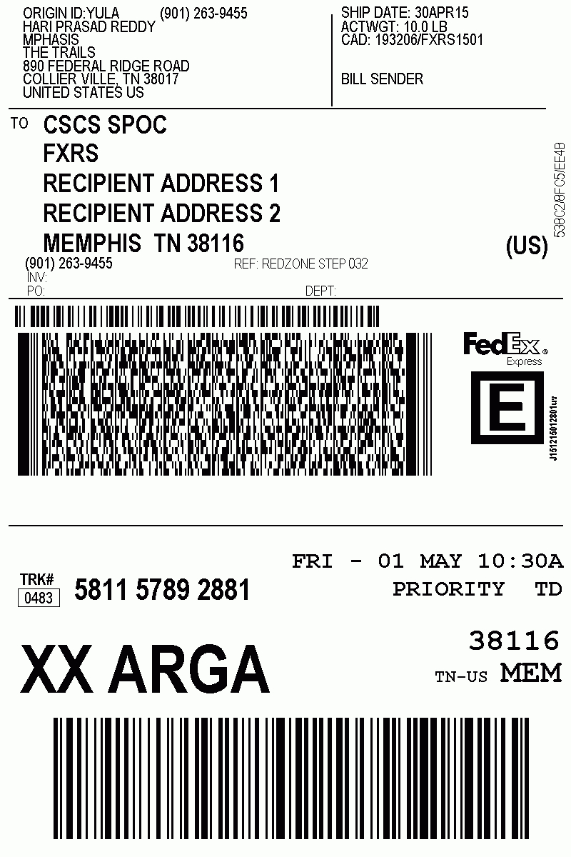 Label And Form Transactions Global Regarding Fedex Label Template Word