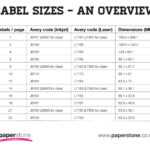 Labels | Avery Labels | All Sizes & Templates | Paperstone In Word Label Template 16 Per Sheet A4