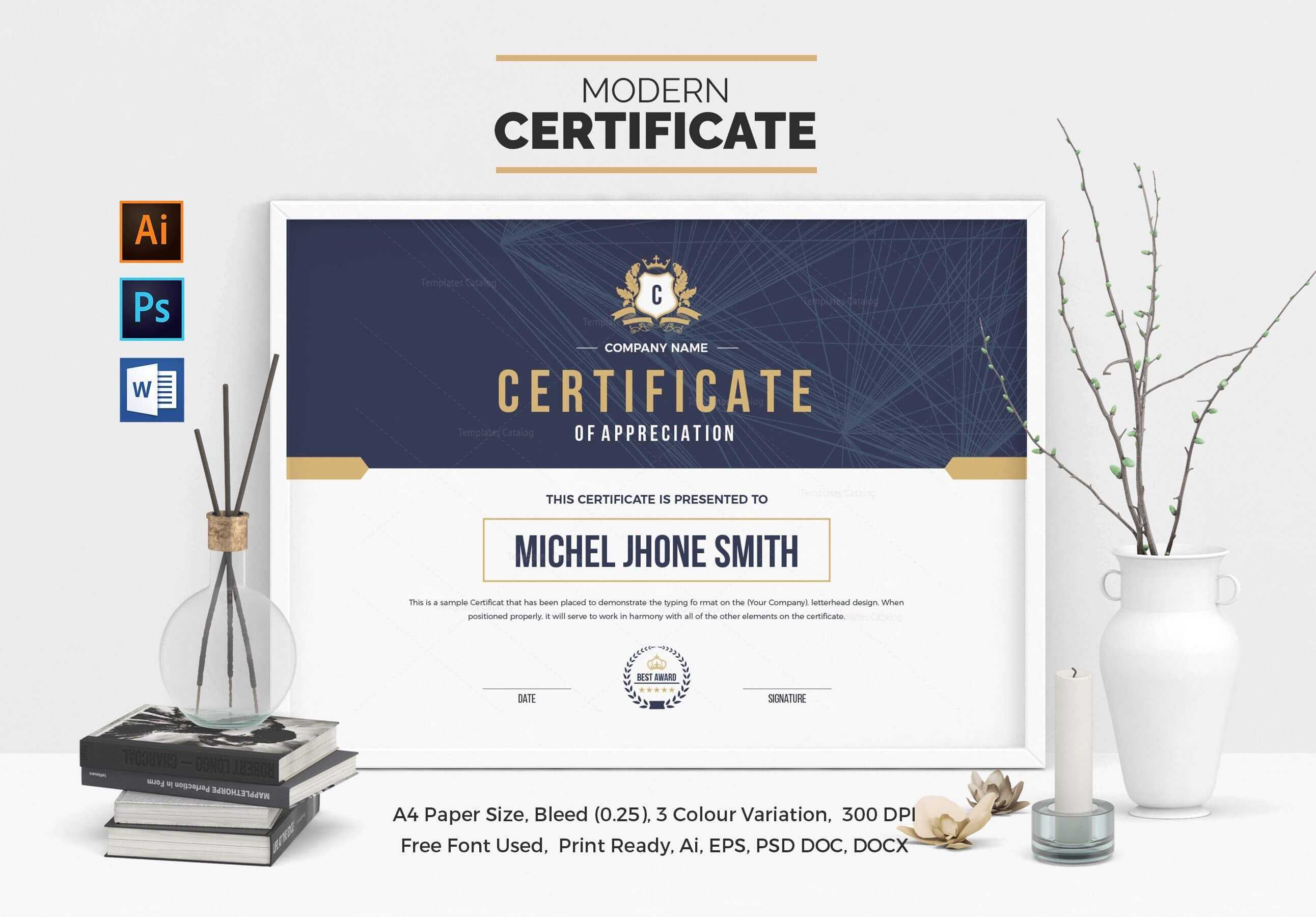 Landscape Certificate Template 000508 | Certificates For Landscape Certificate Templates