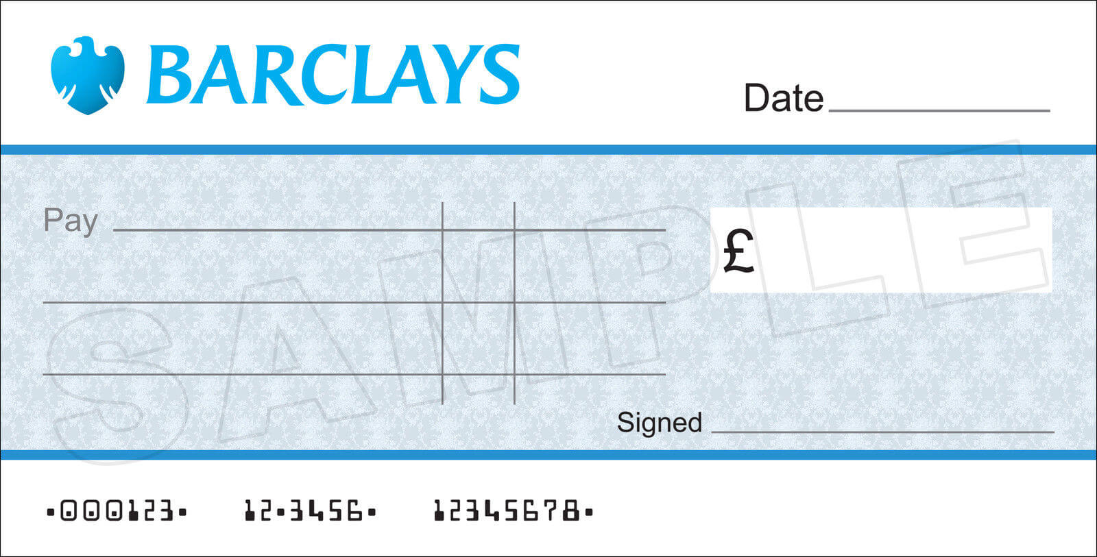 Large Blank Barclays Bank Cheque For Charity / Presentation Inside Large Blank Cheque Template