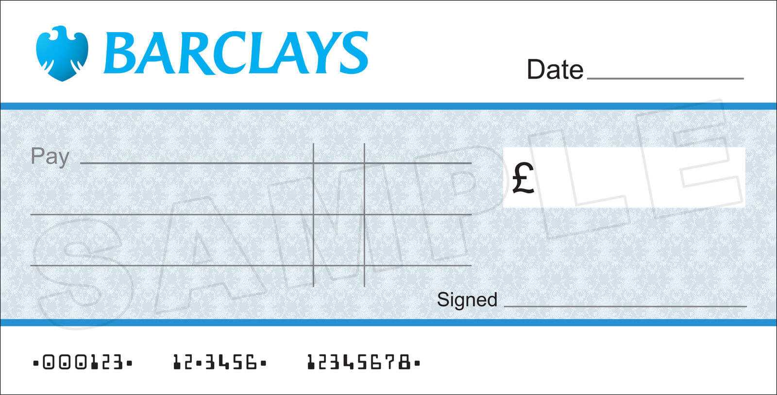 Large Blank Barclays Bank Cheque For Charity / Presentation Inside Large Blank Cheque Template