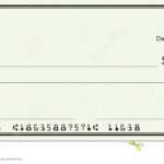 Large Blank Check – Green Security Background Stock Image With Regard To Blank Cheque Template Download Free