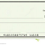 Large Blank Check – Green Security Background Stock Image With Regard To Large Blank Cheque Template