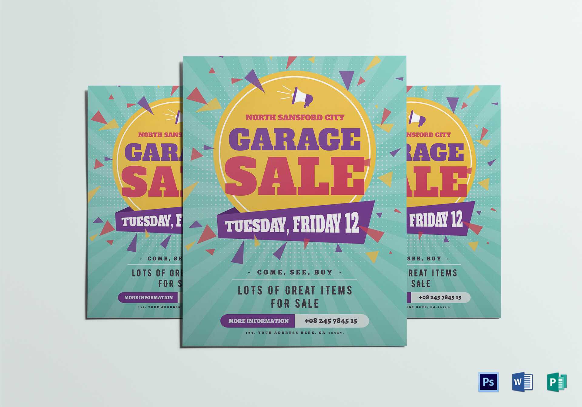 Large Garage Sale Flyer Template Within Garage Sale Flyer Template Word