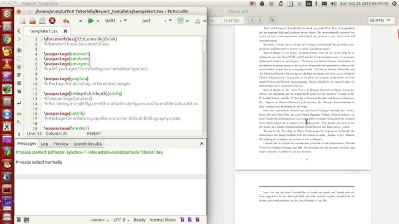 Latex Programming : 053 : Making Your Own Thesis/report Template Part 1 Of 4 With Regard To Latex Template Technical Report