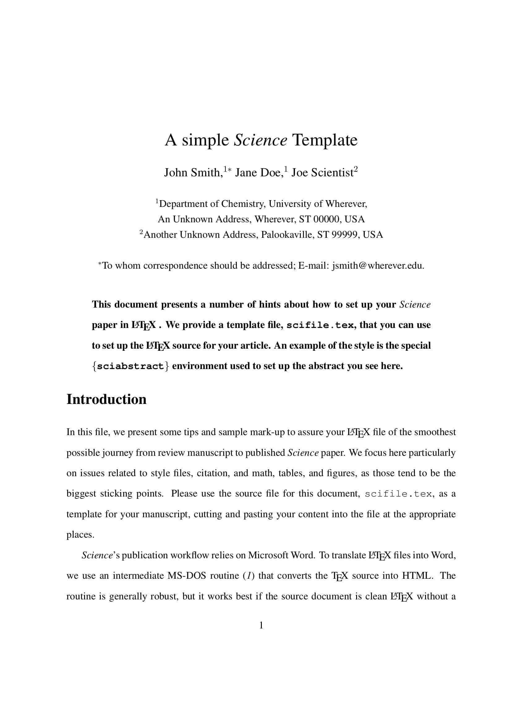 Latex Templates » Academic Journals In Academic Journal Template Word