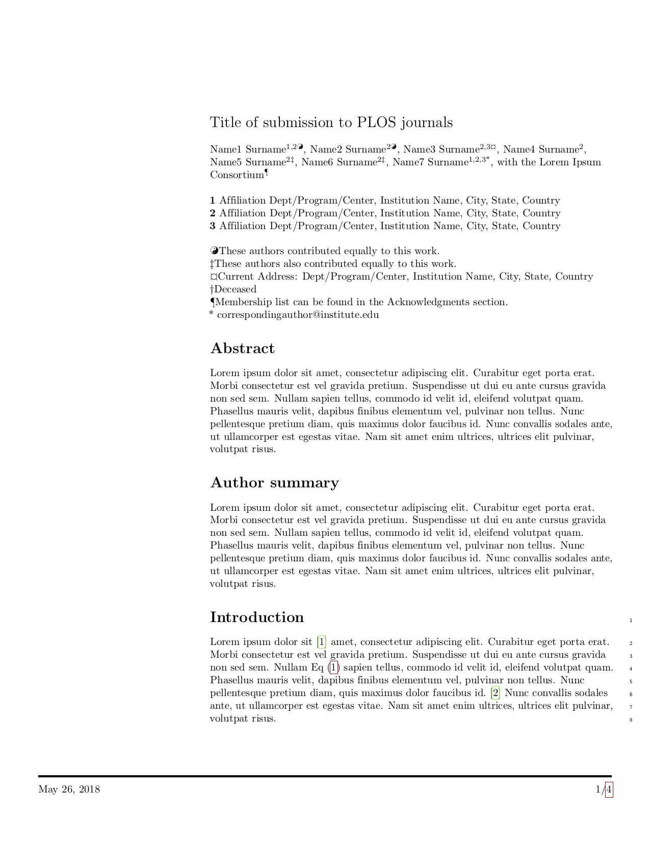 Latex Templates » Academic Journals Pertaining To Technical Report Latex Template
