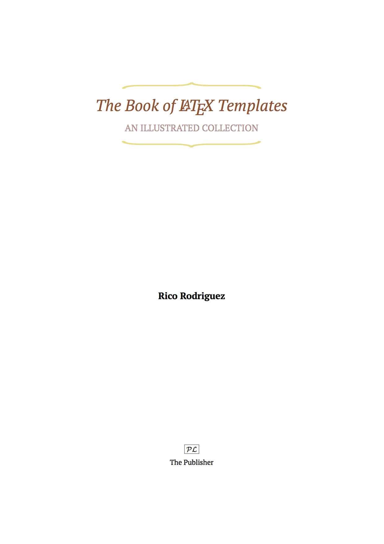 Latex Templates » Title Pages With Project Report Latex Template