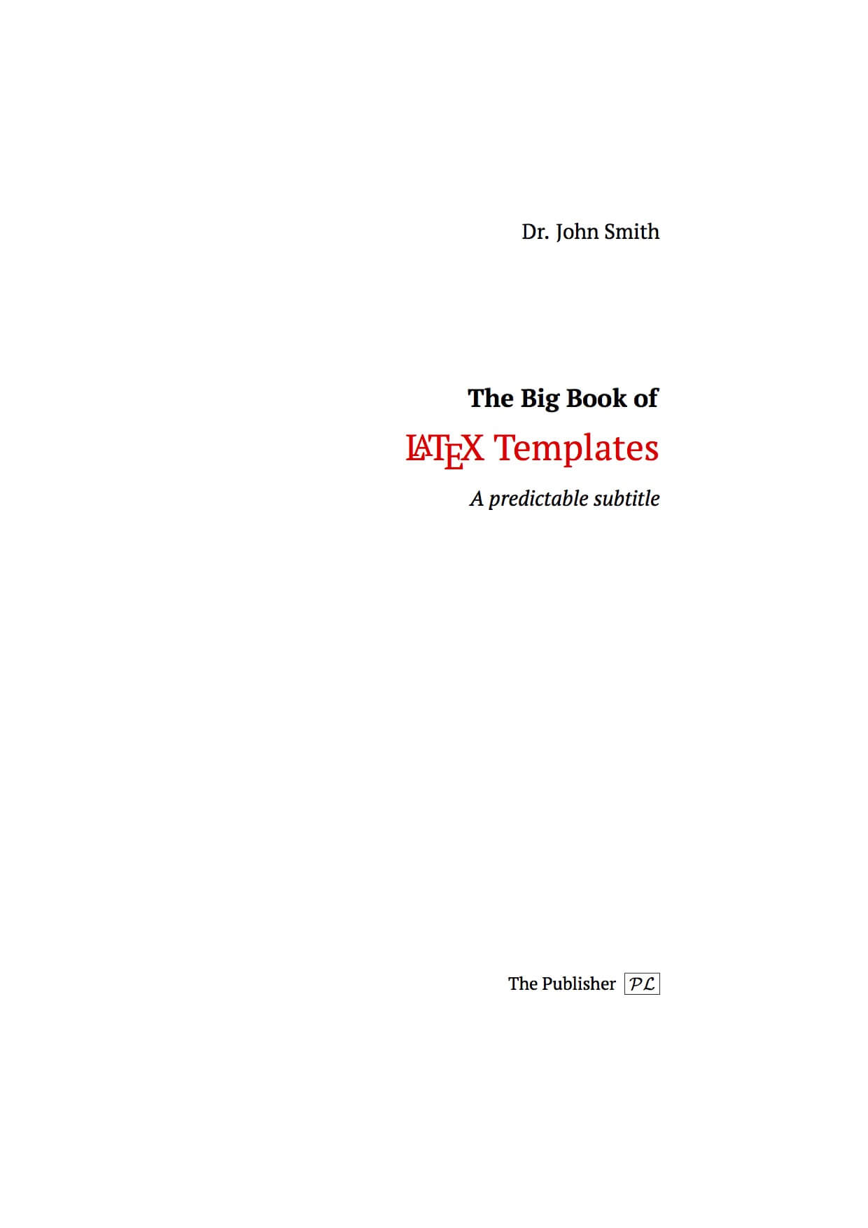 Latex Templates » Title Pages Within Latex Template For Report