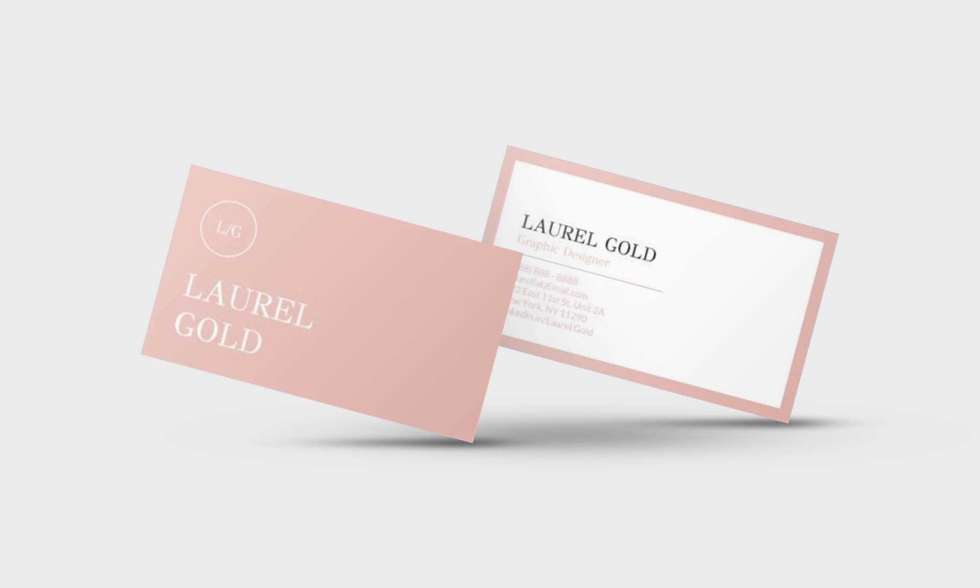 Laurel Gold Google Docs Business Card Template – Stand Out Shop In Business Card Template For Google Docs