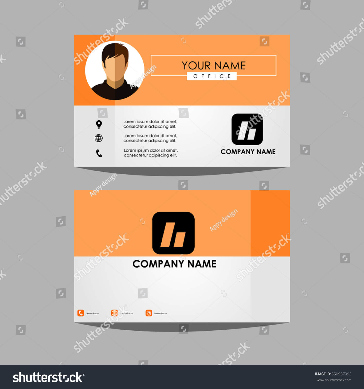 Layout Template Id Card Business Personal Stock Vector Within Personal Identification Card Template