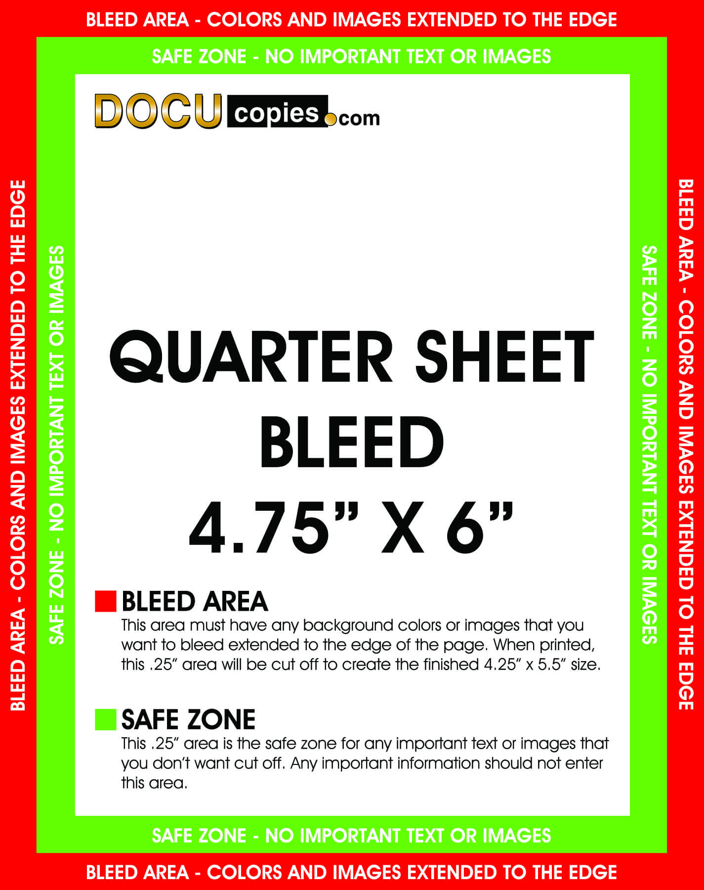 Learn About Printing Your Next Project With Bleeds. Regarding Quarter Sheet Flyer Template Word