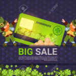 Leprechuns Hold Credit Card Sale For St. Patricks Day Holiday.. For Credit Card Templates For Sale