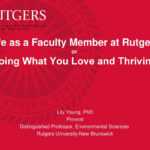 Life As A Faculty Member At Rutgers Or “Doing What You Love Throughout Rutgers Powerpoint Template
