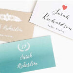 Lilac Dip Dye Place Cards For Table Name Cards Template Free