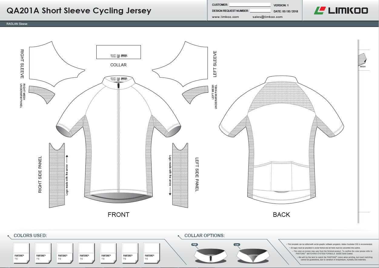 Limkoo Intended For Blank Cycling Jersey Template