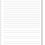 Lined Handwriting Paper Template – Floss Papers With Ruled Paper Template Word
