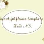 Literary Beautiful Flower Ppt Template Free Powerpoint Inside Pretty Powerpoint Templates