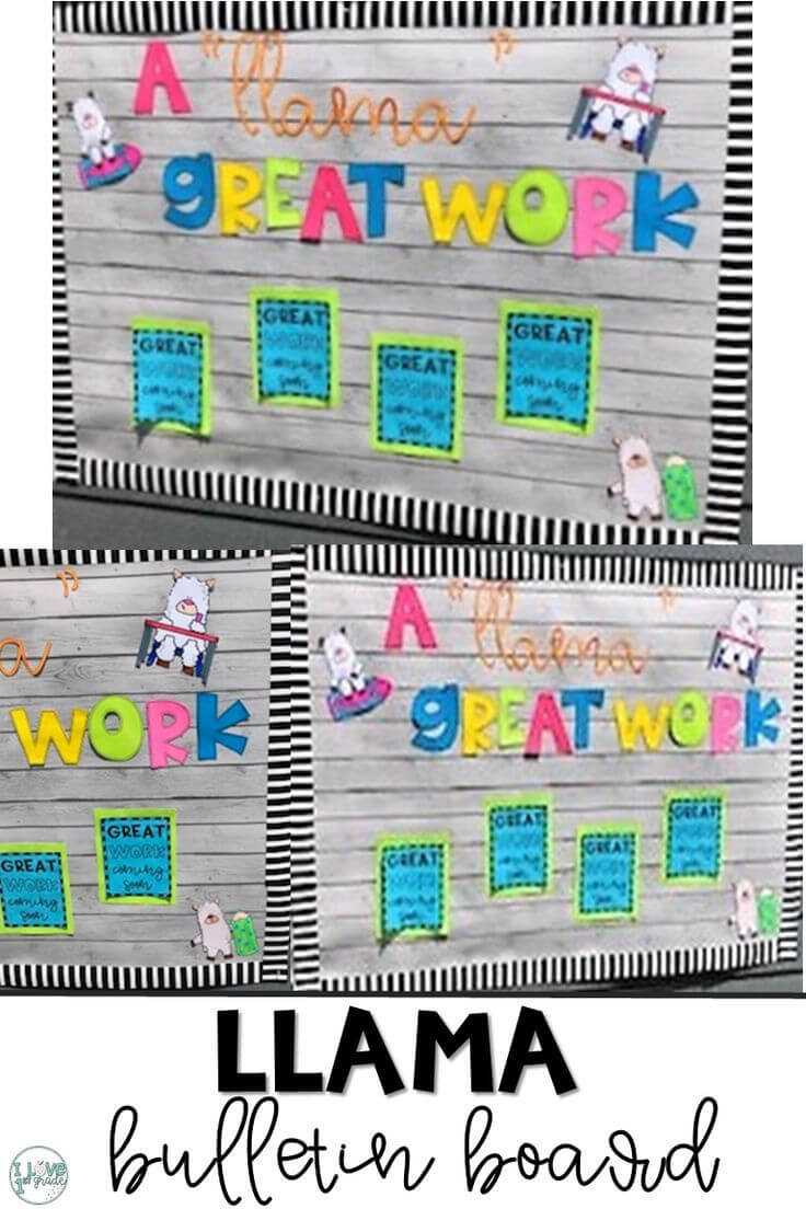 Llama Bulletin Board | Craftivity: Ideas & Resources Throughout Bulletin Board Template Word