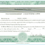 Llc Membership Certificate Template #7061 Pertaining To Llc Membership Certificate Template Word