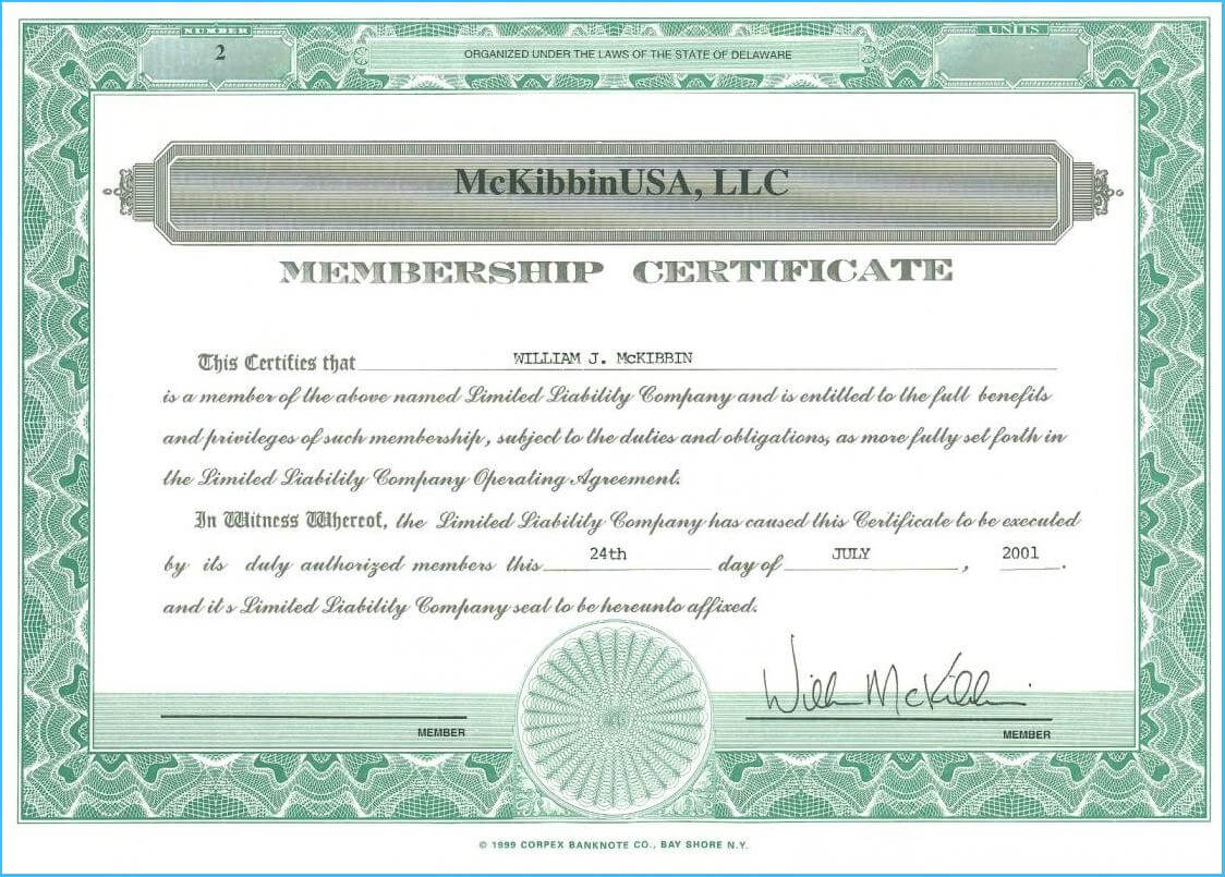 Llc Membership Certificate Template #7061 Pertaining To Llc Membership Certificate Template Word