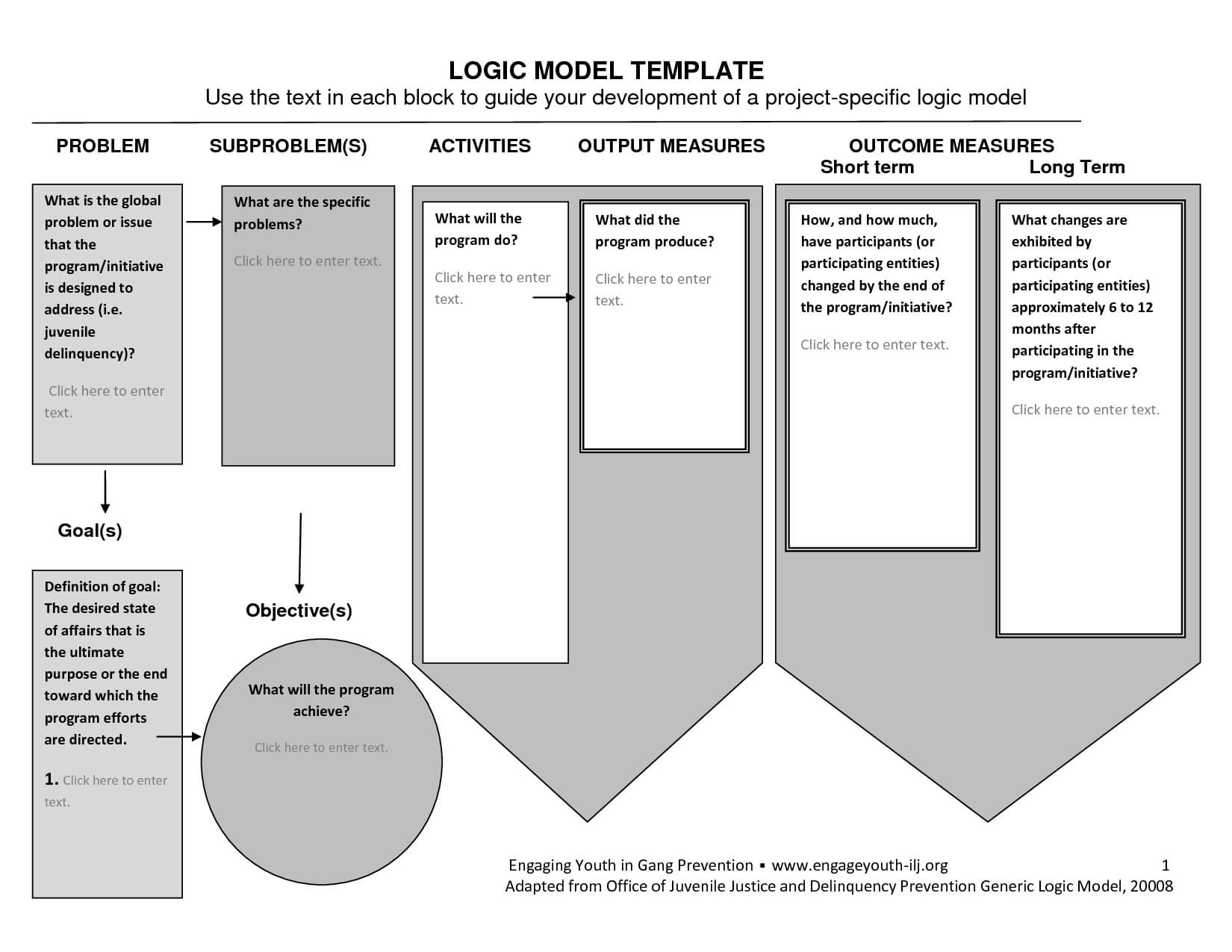 Logic Diagram In Word – Diagrams Catalogue Within Logic Model Template Microsoft Word