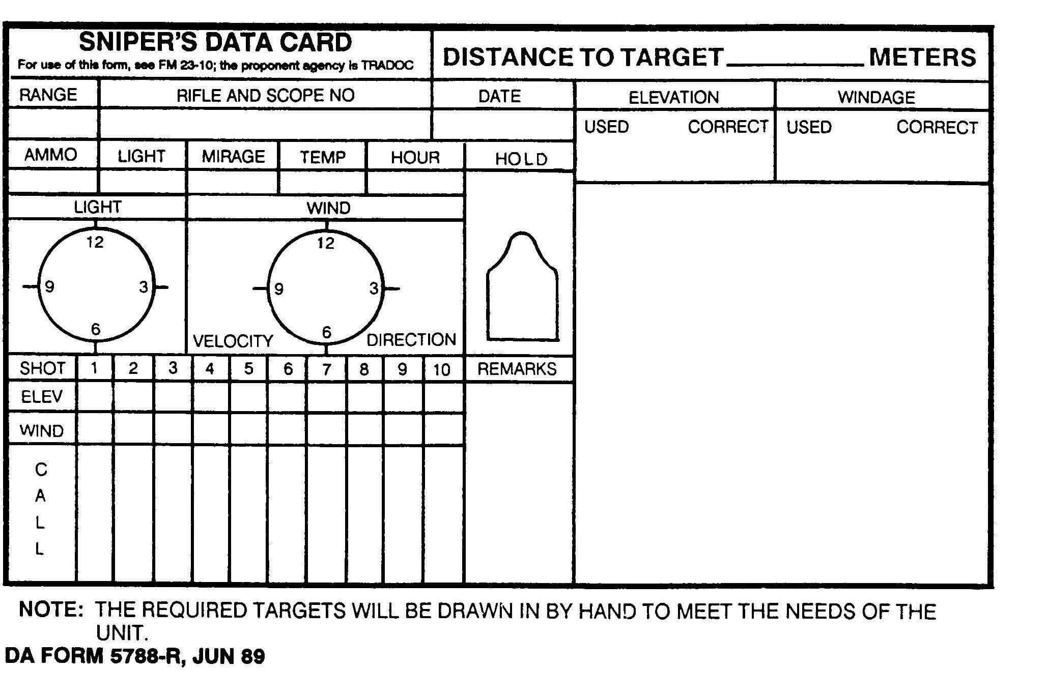 Long Range Shooter| Download | Reloading Room | Shooting Pertaining To Dope Card Template