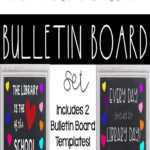 Love My Library” Bulletin Board Templates | Clipart For Bulletin Board Template Word