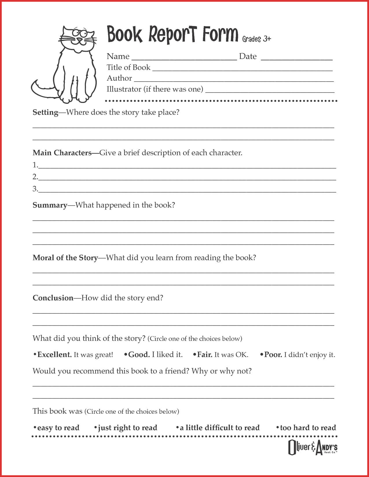 Lovely 4Th Grade Book Report Template | Job Latter Pertaining To Book Report Template 5Th Grade