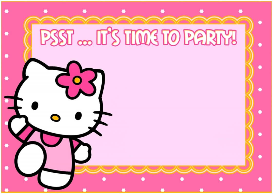 Lovely Hello Kitty Baby Shower Invitations Free | Best Baby Show With Hello Kitty Banner Template
