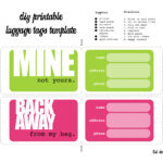 Luggage Tags Template. I Was Able To Print Them And Cut Them Regarding Luggage Tag Template Word