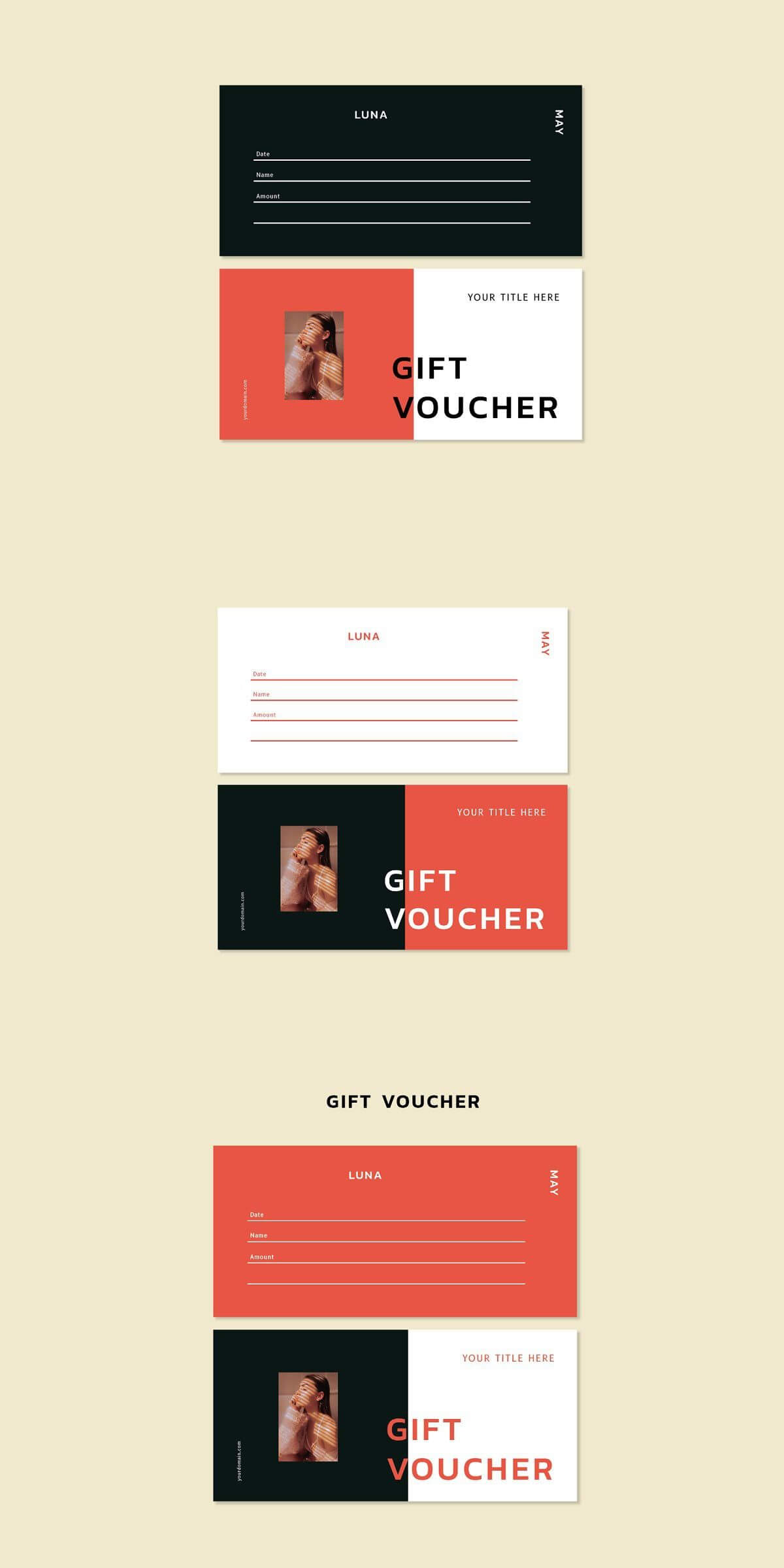 Luna May – Gift Voucher Template | Best Card Templates Pertaining To Gift Certificate Template Indesign