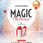 Magic Christmas – Free Psd Flyer Template | Free Psd Flyers Throughout Christmas Brochure Templates Free
