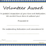 Magnificent Free Printable Certificate Templates Word Fun For Volunteer Of The Year Certificate Template