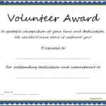 Magnificent Free Printable Certificate Templates Word Fun For Volunteer Of The Year Certificate Template