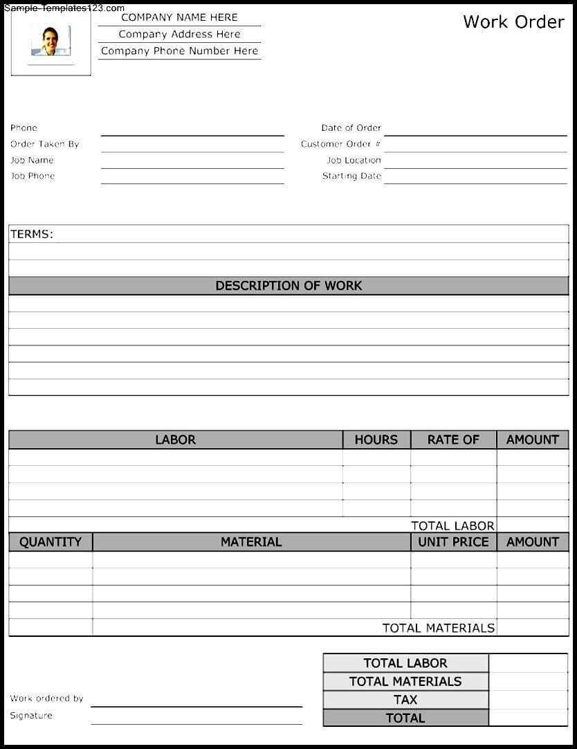 Maintenance Repair Job Card Template – Microsoft Excel For Service Job Card Template