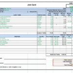 Maintenance Repair Job Card Template – Microsoft Excel Intended For Service Job Card Template