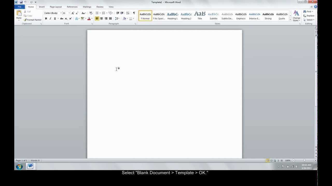 Make A Custom Template In Word for How To Insert Template In Word