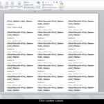 Making Address Labels With Mail Merge Pertaining To How To Create A Mail Merge Template In Word 2010